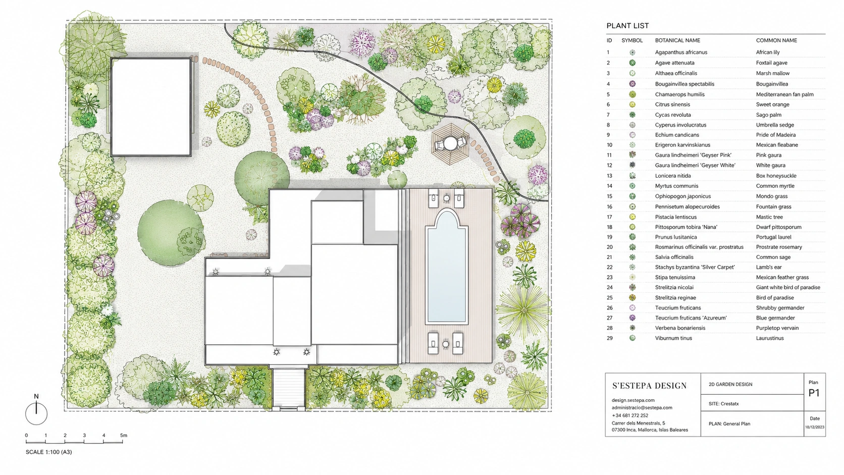 Crestatx — Garden Design Crestatx, Sa Pobla, Mallorca, Image 30